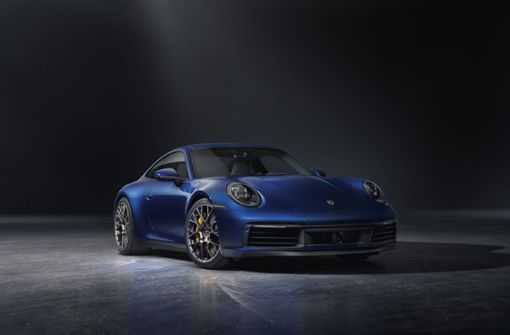Von null auf hundert in weniger als vier Sekunden: Der neue 911er, der am Mittwochmorgen in Los Angeles vorgestellt wurde. Foto: Porsche