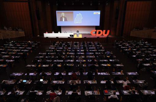 In  Mannheim haben 314 Delegierte die CDU-Landesspitze gewählt. Foto: dpa/Uwe Anspach