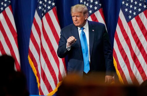 Donald Trump geht offiziell als Präsidentschaftskandidat ins Rennen: Delegierte der US-Republikaner versammelten sich trotz der Corona-Pandemie für eine persönliche Abstimmung. Foto: AFP/CHRIS CARLSON