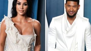 Kim Kardashian hat sich mit Usher den Star der Super-Bowl-Halbzeitshow als Gesicht ihrer neuen Herrenkollektion geschnappt. Foto: Xavier Collin/Image Press Agency/ImageCollect