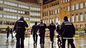 Erhöhtes Polizeiaufkommen im Innenhof der Universität in Freinburg – das soll so bleiben. Erst recht seit der Gruppenvergewaltigung Ende Oktober. Foto: dpa