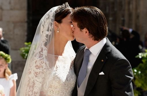 Prinz Félix von Luxemburg und die Bürgerliche Claire Lademacher haben in Südfrankreich kirchlich geheiratet.  Foto: Getty Images Europe