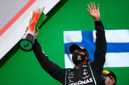 Einfach  nur gut: Lewis Hamilton, der Dauersieger der Formel 1 Foto: AFP/RUDY CAREZZEVOLI