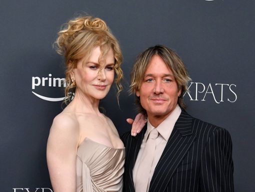 Nicole Kidman posierte auf dem roten Teppich mit ihrem Mann Keith Urban. Das Paar ist seit 2006 verheiratet. Foto: imago/AAP