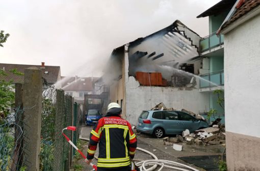 Ein Mann ist bei der Explosion in einem Haus in Wiesloch schwer verletzt worden. Foto: 7aktuell.de/ 7aktuell