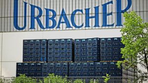 Die Flaschen mit dem Logo „Urbacher“ werden in den kommenden Wochen aus dem Handel verschwinden. Foto: Stoppel/Archiv