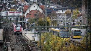 Bisher enden die Stadtbahnlinien am Vaihinger Bahnhof. Foto: Lichtgut/Achim Zweygarth