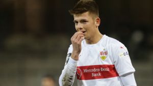 Marvin Wanitzek wechselt vom VfB Stuttgart zum Karlsruher SC. Foto: Pressefoto Baumann