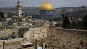 Blick auf die Klagemauer und den Felsendom  in Jerusalem. Foto: AP