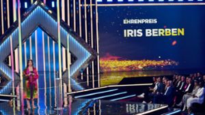 Iris Berben war eine Preisträgerin des Abends. Foto: dpa/Marius Becker