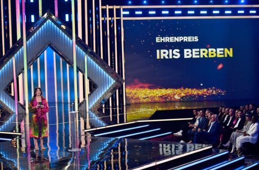 Iris Berben war eine Preisträgerin des Abends. Foto: dpa/Marius Becker