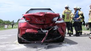 Der Mercedesfahrer erlitt leichte Verletzungen.  Foto: 7aktuell.de/Kevin Lermer