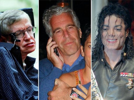 Die Namen von Stephen Hawking (l.) und Michael Jackson (r.) sind nun im Zusammenhang mit dem Epstein-Skandal genannt worden. Foto: imago/ZUMA Press / imago/ZUMA Press / RICHARD BOCKLET/ImageCollect