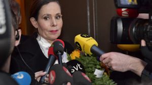 Sara Danius, die Ständige Sekretärin der Schwedischen Akademie, nach ihrem Rücktritt. Foto: AFP