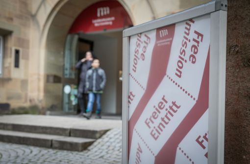 Der freie Eintritt muss auch gut beworben werden – wie im Württembergischen Landesmuseum, das im Alten Schloss in Stuttgart untergebracht ist. Foto: Lichtgut/Julian Rettig