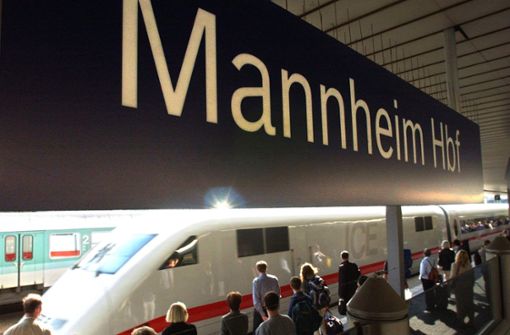 Die Strecke von Mannheim nach Stuttgart ist ab dem 10. April gesperrt. Foto: dpa/dpaweb/A3143 Matthias Ernert