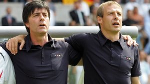 „Egal, wie das Spiel endet – an unserer Freundschaft wird sich nichts ändern“ – Joachim Löw (links) trifft mit Deutschland auf Jürgen Klinsmann und die USA Foto: Pressefoto Baumann