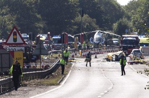 In England ist in der Nähe von Brighton ein Flugzeug abgestürzt. Foto: dpa