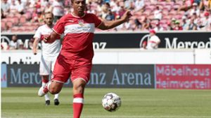 Giovane Elber bei einem Legendenspiel des VfB Stuttgart. Foto: imago/Pressefoto Baumann/Alexander Keppler