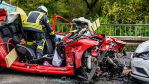 Der Unfall ereignete sich am Donnerstagnachmittag auf der B29 bei Schwäbisch Gmünd. Foto: SDMG/Kohls