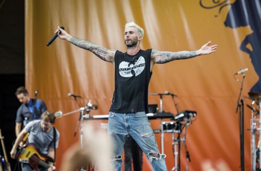 Adam Levine und Maroon 5 treten beim Super Bowl in Atlanta auf. Foto: Invision