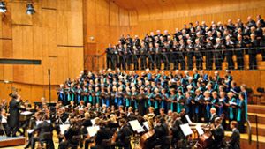 Die Ensembles des Stuttgarter Liederkranzes im Beethovensaal der Liederhalle. Foto: Stuttgarte/Liederkranz