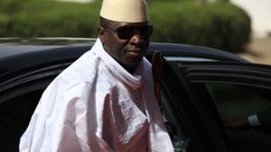 Hat eine Klima der Angst geschaffen: Gambias Präsident Jammeh. Foto: AP
