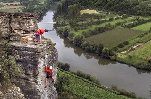 Ein Dorado für Kletterer: Die Hessigheimer Felsengärten. Aber auch wer es eher gemütlich mag, wird bei unseren Ausflugstipps für den Kreis Ludwigsburg fündig. Foto: FACTUM-WEISE