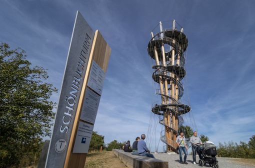 Nach wie vor bei den Besuchern sehr beliebt: der Schönbuchturm. Foto: factum/Weise
