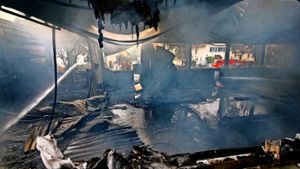 Die Halle brannte völlig ab. Foto: FACTUM-WEISE