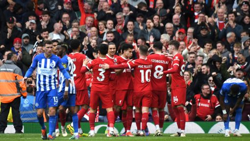 Liverpool setzte sich mit 2:1 gegen Brighton durch. Foto: Rui Vieira/AP/dpa