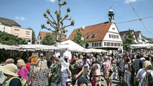Beim Pfingstmarkt drängten sich viele Besucher an den Ständen. Foto: Ines Rudel