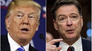 Donald Trump (links) reibt sich an Ex-FBI-Chef James Comey auf. Foto: AP