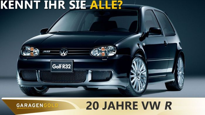 20 Jahre VW R-Modelle - sportliche Klassiker der Zukunft?