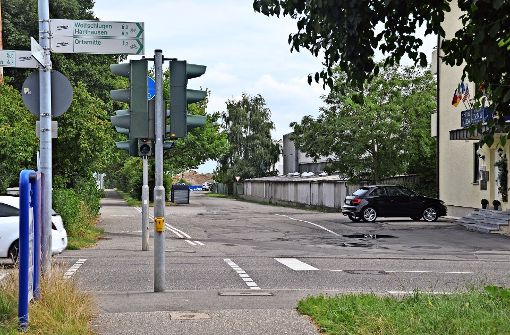 Die Bahnhofstraße in Sielmingen wird in zwei Abschnitten saniert. Foto: Norbert J. Leven