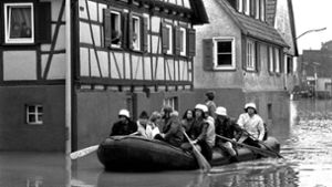 Stuttgart kam beim Starkregen im im Mai 1978 glimpflich davon – anders als die Orte weiter nördlich. Foto: imago / Archiv