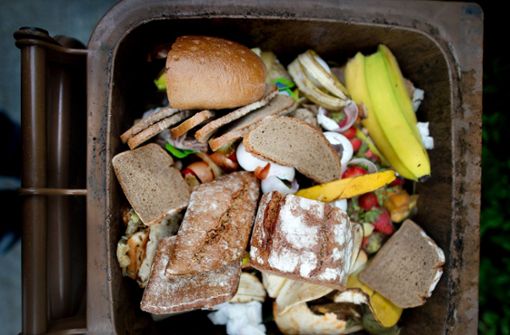 Zu viele Lebensmittel landen im Müll. Foto: dpa-Zentralbild