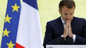 Emmanuel Macron: Denkzettel bei der Kommunalwahl Foto: AP/Christian Hartmann