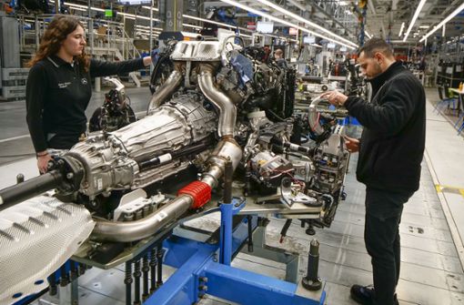In der Factory 56 von Mercedes-Benz in Sindelfingen wird von Mitte April an nur noch in zwei Schichten gearbeitet. Foto: Simon Granville/Simon Granville