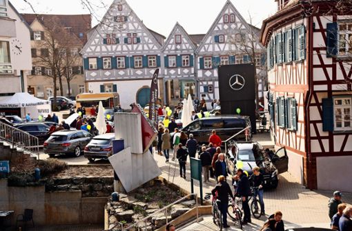 Fachwerk, Blech und Chrom:  Ditzingen steht am Wochenende wieder im Zeichen der Mobilität. Foto: factum/Archiv