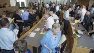 Stühlerücken im Stuttgarter Gemeinderat: 24 Plätze werden nach der Kommunalwahl neu besetzt. Foto: Lichtgut/Leif Piechowski