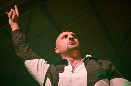 Der Rapper SSIO bei seinem Auftritt im LKA Foto: Lichtgut - Ferdinando Iannone