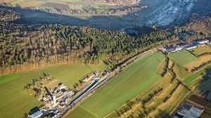Der Iristunnel durch den Hacksberg (hier eine Aufnahme von 2021) ist das größte Teilprojekt der Hermann-Hesse-Bahn. Foto: Holger Leicht
