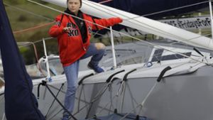 Greta Thunberg war am 14. August  in See gestochen Foto: AP