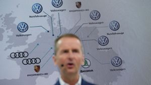 Volkswagen-Chef Herbert Diess gibt bekannt, dass der Automobilkonzern zusätzlich 5000 bis 7000 Stellen streichen will. Foto: Getty Images Europe