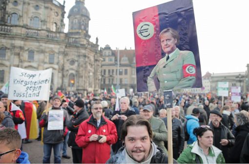 Die AfD will unter Bedingungen mit der Pegida-Bewegung wie hier in Dresden kooperieren. Foto: dpa