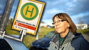 Birgit Niemyt nutzt den E-Bus in die Bachhalde seit dem ersten Tag. Ein Wegfall der Linie würde sie hart treffen. Foto: Ines Rudel