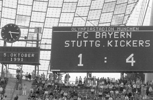 Ein Dokument der Zeitgeschichte, das alle blauen Herzen höher schlagen lässt: Der 4:1-Auswärtssieg der Stuttgarter Kickers beim FC Bayern. Foto: /Baumann