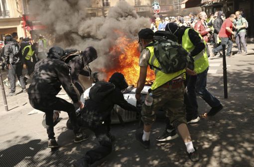 Die „Gelbwesten“-Proteste finden seit fünf Monaten regelmäßig in Frankreich statt. Foto: AP