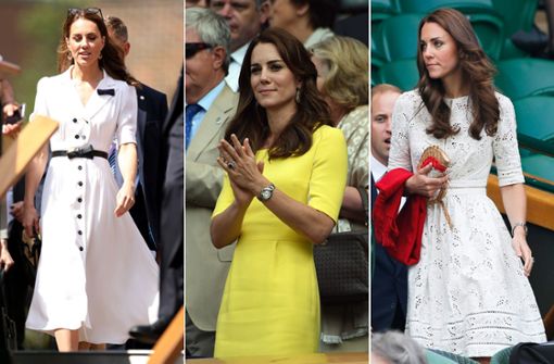Herzogin Kate präsentiert jedes Jahr neue Wimbledon-Looks. Foto: dpa